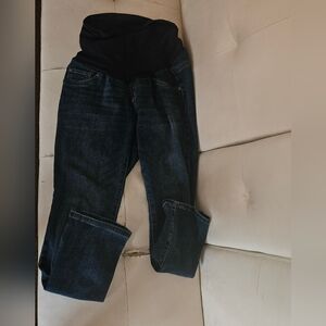 Straight Leg Maternity Jeans - Indigo Blue
